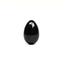 Load image into Gallery viewer, Chakrubs The Xaga Yoni Egg Drilled Sex Toy, Medium, Black Obsidian
