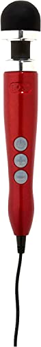 DOXY Die Cast No. 3 Vibrator Wand Sex Toy - Body Deep Tissue Massager - Red Wand Vibrator Body Back Massager - Vibrating Wands for Adults - Sexual Pleasure Female Vibrator - Adult Toys Vibrator Wands