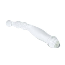 Load image into Gallery viewer, Aptitan 9&quot; Double Ended Glass Dildo Crystal Penis Female Masturbator G-spot Stimulator with Anal Bead Plug Butt Plug Anus Sex Toy
