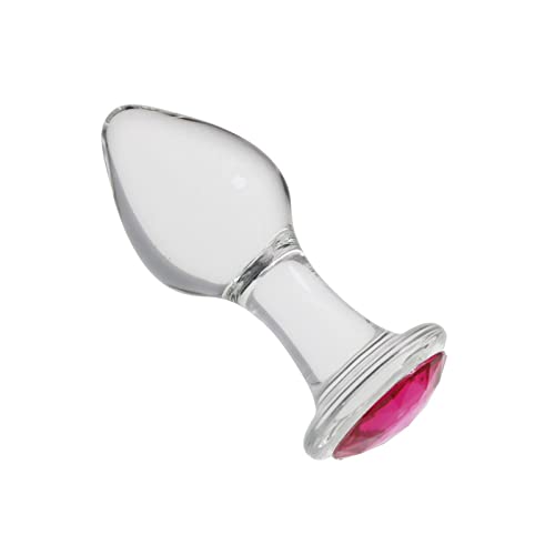 Sex Toys Butt Plug Anales Toy Plug Anal Plug Adult Toys Woman Sex Sex Things for Women Pleasure 3 Size Clear Glass Butt Plug Masturbators (Size : L)