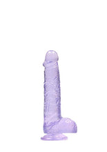 Load image into Gallery viewer, 6&quot; / 15 cm Realistic Dildo with Balls - Purple
