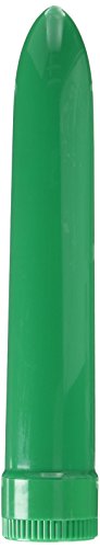 LADYS MOOD Plastic Vibrator, Green, 7 Inch