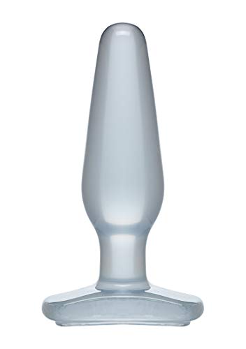 Doc Johnson Crystal Jellie Butt Plug Medium, Clear (0289-04-AM)