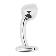 Load image into Gallery viewer, Metal Weighted Prostate Pull Bead Plug with Curved Handle Medium
