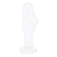 Eastern Delights Clear Glass Pleasure Wand Dildo, Glass Anal Sex Toy Butt Plugs (Large)