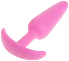 Load image into Gallery viewer, Doc Johnson Mood - Naughty 1 - Silicone Anal Plug - Medium - 3.9 in. Long and 1 in. Wide - Tapered Base for Comfort Between The Cheeks - Medium - Pink
