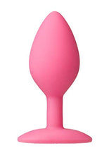 Load image into Gallery viewer, Doc Johnson Platinum Premium Silicone - The Minis - Spade - Medium - 4.0 in. Long and 1.5 in. Wide - Butt Plug - Petite Anal Toy - Great for Beginners - Pink
