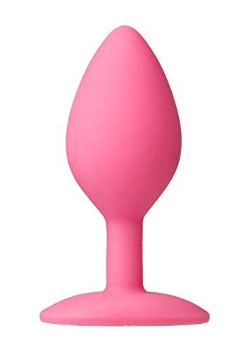 Doc Johnson Platinum Premium Silicone - The Minis - Spade - Medium - 4.0 in. Long and 1.5 in. Wide - Butt Plug - Petite Anal Toy - Great for Beginners - Pink