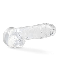 Load image into Gallery viewer, Blush Naturally Yours - 8 Inch Long Crystalline Dildo - 1.5&quot; Slim - StrapOn Compatible Sturdy Suction Cup for Hands Free Play - Realistic Lifelike Hand Sculpted Sex Toy for Men Women Couples - Clear
