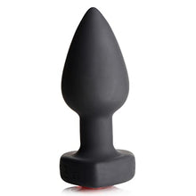 Load image into Gallery viewer, Booty Sparks 28X Vibrating Silicone Red Heart Anal Plug - Small (AG966-Small)
