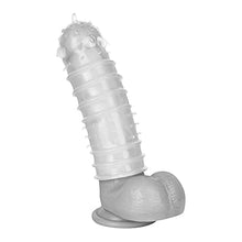 Load image into Gallery viewer, EIS Textured Penis Sleeve - Cock Sleeve, Penis Sheath, Nubbed, Ribbed for Intense Stimulation - Flexible, Partner Pleasure, 15.5cm
