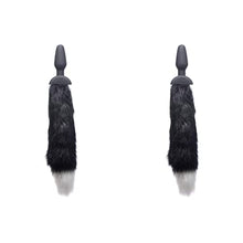 Load image into Gallery viewer, Lynx Wagging &amp; Vibrating Fox Tail - Black (Pack of 2)
