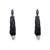 Lynx Wagging & Vibrating Fox Tail - Black (Pack of 2)