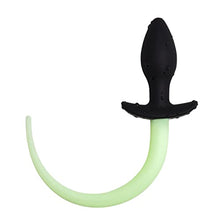 Load image into Gallery viewer, Silicone Rear Court Tail Gecko Anal Plug SM Adult Couple Bondage Passion Toys (Luminous Tail Light Green)
