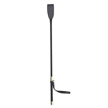 Load image into Gallery viewer, Gsdviyh36 Faux Leather Long Handle Riding Crops Bondage BDSM Spanking Paddle Whips Sex Toy, Role Play, Show Your Sex Appeal 30cm
