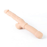 Realistic Dildo, 6.69 inch 17cm Penis TPE Soft Flexible Dildo Waterproof with Extender Root for Lesbian Gay Shemale Masturbation (17cm / 6.69in - Natural Skin)