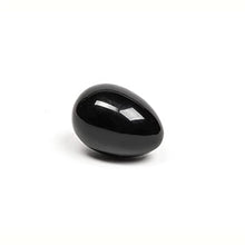 Load image into Gallery viewer, Chakrubs The Xaga Yoni Egg Drilled Sex Toy, Medium, Black Obsidian
