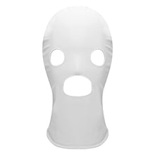Load image into Gallery viewer, Hedmy Unisex Sexy Head Mask Shiny Hood Headgear Role Playing Game Erotic Open Mouth Hood Mask White C One Size
