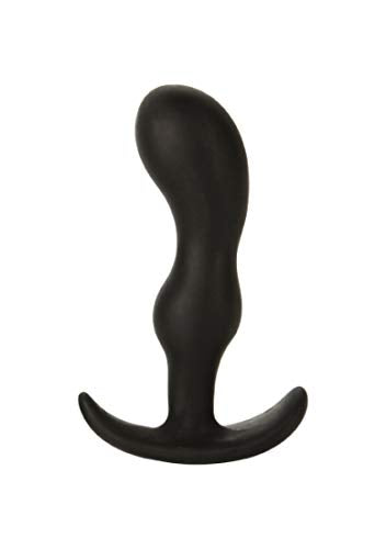 Doc Johnson Mood - Naughty 2 - Silicone Anal Plug - Large - 4.8 in. Long and 1.2 in. Wide - Tapered Base for Comfort Between The Cheeks - Large - Black