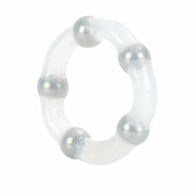 Load image into Gallery viewer, Berzo Stretchy Shaft Enhancer Prolong Ring with 5 Metal Stimulation Beads Pleasure for All23332
