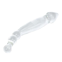 Load image into Gallery viewer, Aptitan 9&quot; Double Ended Glass Dildo Crystal Penis Female Masturbator G-spot Stimulator with Anal Bead Plug Butt Plug Anus Sex Toy
