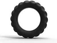 Silicone Penis Rings for Erection Enhancing - Premium Training Cock Ring for Mens Sexual Life and Stamina Prolonging, Male Sex Toys for Couples (Black-tyre)