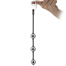 Load image into Gallery viewer, Anal Beads Anal Butt Plug with Stainless Steel Balls and Safe O Pull Ring Silicone Strap Anal Chain Anal Plug for Men Women G Spot Prostate Massager Anal Trainer Pleasure Balls Anal Sex Toy
