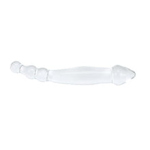 Load image into Gallery viewer, Aptitan 9&quot; Double Ended Glass Dildo Crystal Penis Female Masturbator G-spot Stimulator with Anal Bead Plug Butt Plug Anus Sex Toy
