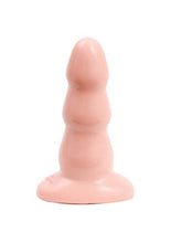 Load image into Gallery viewer, Doc Johnson Triple Ripple Butt Plug - Medium - 4.25 in. Long and 1.6 in. Wide - Gradually Widens - Sturdy Flared Base - Anal Toy - White
