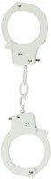 Nasswalk Sinful Metal Cuffs With Keys and Love Rope, White