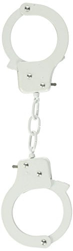 Nasswalk Sinful Metal Cuffs With Keys and Love Rope, White