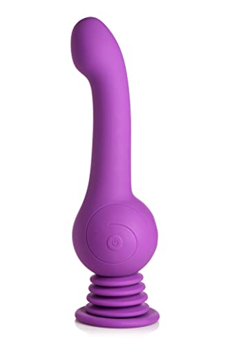 INMI Sex Shaker Silicone for Men, Women, & Couples. Rechargeable, Waterproof and Powerful Gyrating Dildo, 1 Piece, Purple.