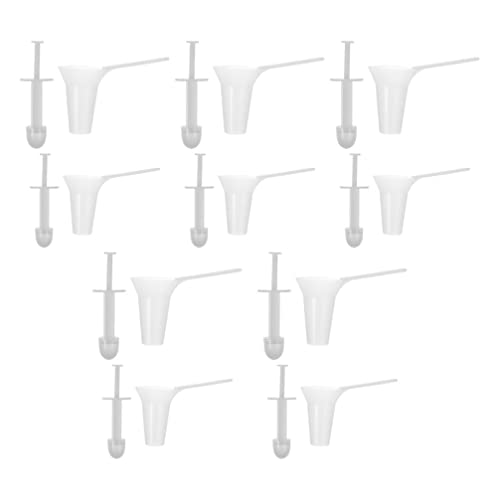 Ciieeo 10pcs Disposable Anoscope Plastic Anal Dilator Narrow Rectal Speculum Original Instrument Amal Speculum for Anal Examination Testing White