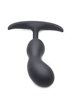 Load image into Gallery viewer, HEAVY HITTERS Premium Silicone Weighted Prostate Plug - Small, Black
