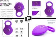 Load image into Gallery viewer, Vibrating Cock Ring, Cock Ring for Men with 10 Vibration Patterns, Silicone Elastic Vibrator Erection Pleasure Enhancer, Clitoris Stimulator for Women, Adult Sex Toys and Games for Men
