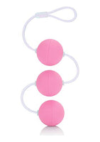 CalExotics First Time Triple Lover Balls - Duotone Ben Wa Kegel Weights - Pelvic Floor Exercise - Adult Sex Toys - Pink