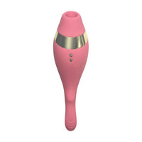 The Adventurer Air Pressure Vibrator | Rechargeable & Shower-Friendly | Made with Velvet Soft Silicone | 5 Air Sensations & 10 Vibrating Speeds Pink