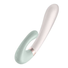 Load image into Gallery viewer, Satisfyer Heat Wave Rabbit Vibrator with Warming Function and App Control - G-Spot and Clitoris Stimulation, Heated Vibrating Dildo - Compatible with Satisfyer App, Waterproof, Rechargeable (Mint)
