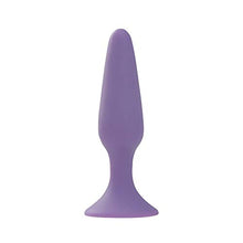 Load image into Gallery viewer, Pure Love 4.5 Inch Silicone Anal Butt Plug, Purple Color, Adult Sex Toy, Classic Sex Toy
