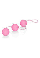 Load image into Gallery viewer, CalExotics First Time Triple Lover Balls - Duotone Ben Wa Kegel Weights - Pelvic Floor Exercise - Adult Sex Toys - Pink
