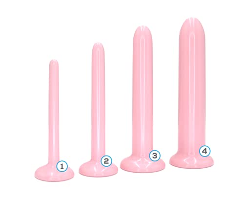 Size 1,2,3,4 Neodymium Magnetic Vaginal Dilators Set of Four - Made in USA BPA Free Set with Magnets. Medical Grade Plastic. 5001SM-3