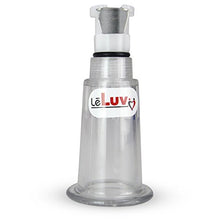 Load image into Gallery viewer, LeLuv Single Nipple Cylinder with Fitting for Natural Enhancement Vacuum Pumps Clear Polycarbonate Medium Single
