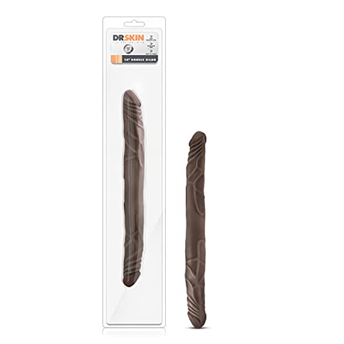 Adult Sex Toys Dr. Skin - 14in Double Dildo - Chocolate