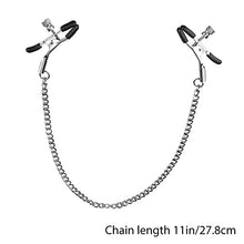 Load image into Gallery viewer, Nipple Clips Clamps for Women/Men Adjustable Nipple Entrainment Metal Chain Non Pierced Nipple Ring Jewelry for Couple Flirting
