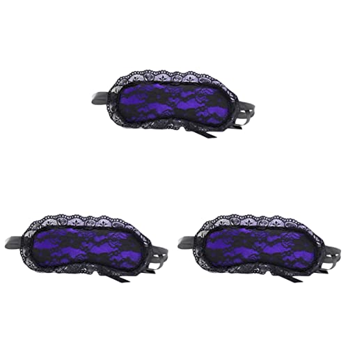 BESTOYARD 3 pack Ladies Lace eye toys blindfold Fashion