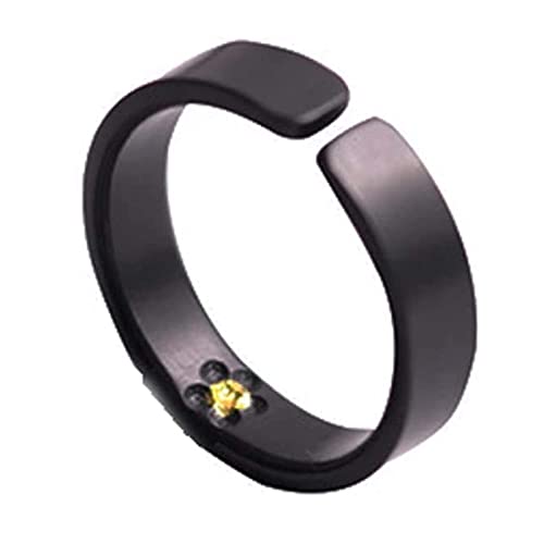 Kalivoi Citrine Slimmox Ring,1pair Anti-Edema L-ymphatic Ionic Dredging Rings,Adjustable S-limming Rings (Men)
