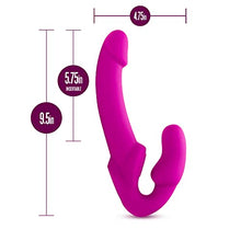Load image into Gallery viewer, Blush Temptasia - Estella - Strapless Silicone Dildo with Powerful 10 Function Waterproof Vibrating Bullet, Sex Toy for Women, Sex Toy for Adults - Pink
