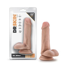 Load image into Gallery viewer, Blush Dr. Skin Realistic 6.5 Inch Long 1.25 Inch Thick Dildo with Suction Cup Base &amp; Balls Realistic Dildo Soft Real Feel Female Sex Toy Dildo for Beginners Women Men Couples Adult Sex Toy
