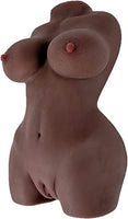 12lbs/(5.5KG) Sexy Doll Black Male masturbator, Lifelike 3D Texture Vagina and Tight Anus, Soft Breasts, Pocket cat Sexy Female Simulation, Adult Sex Toy Store