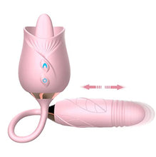 Load image into Gallery viewer, 2022 Newly Rose Sex Toy for Woman Clitoral Nipple Stimulator G-Spot Vibrator with 10 Modes Sex Toys for Female Adult (Pink) (Pink-Flower)
